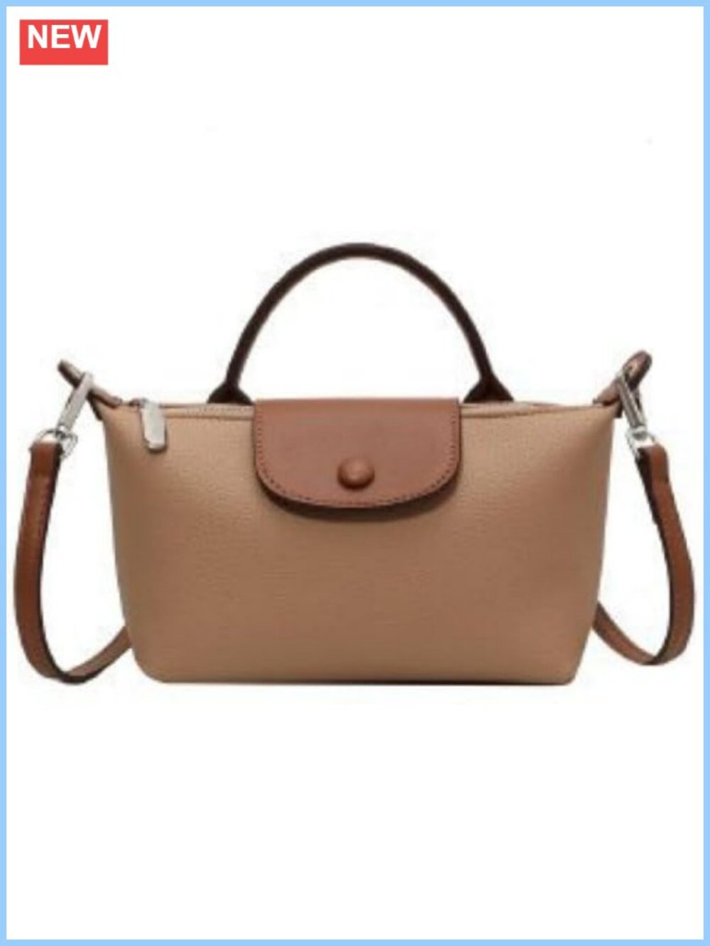 Vegan Leather Quilted Crossbody Bag Mini Purse Adjustable Strap